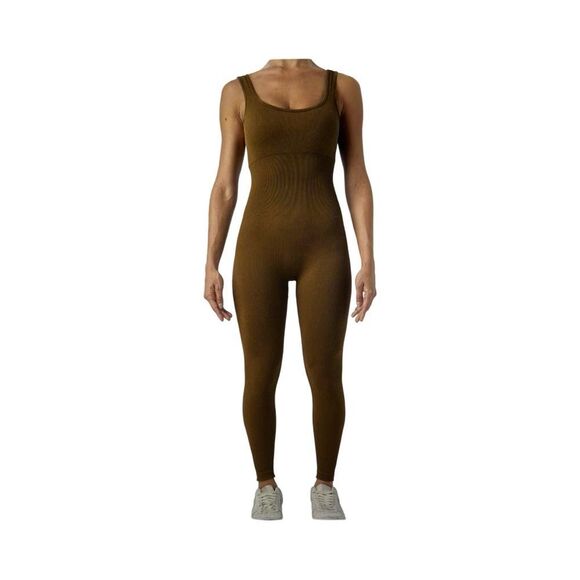 Seamless One Piece Hip Lift Crewneck Jumpsuit. - Picture 2 of 8